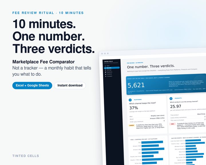 Marketplace Fee Comparator