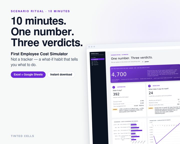 First Employee Cost Simulator